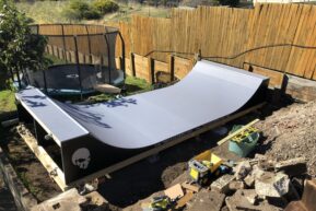 2.5 ft Marine ply Modular Half Pipe